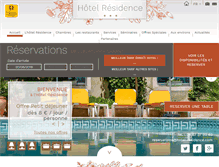 Tablet Screenshot of hotel-residence.com