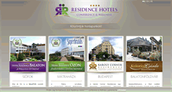 Desktop Screenshot of hotel-residence.hu